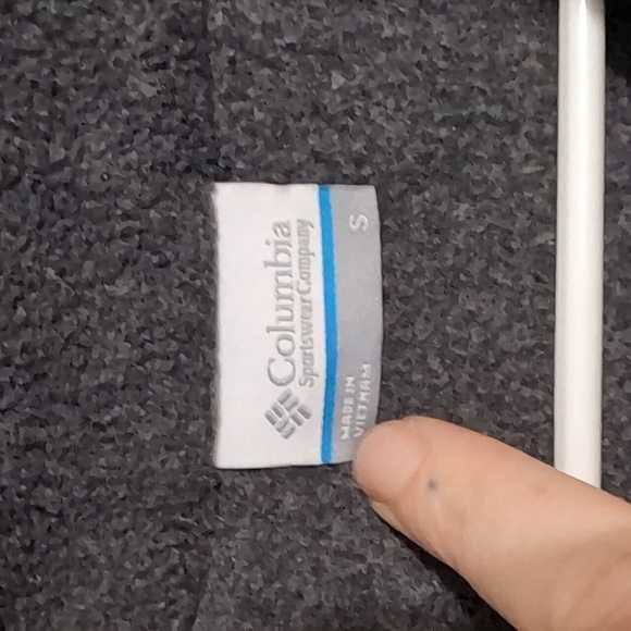 Columbia Dark Grey Fleece Quarter Zip Pullover Jacket Size Small - Picture 2 of 6